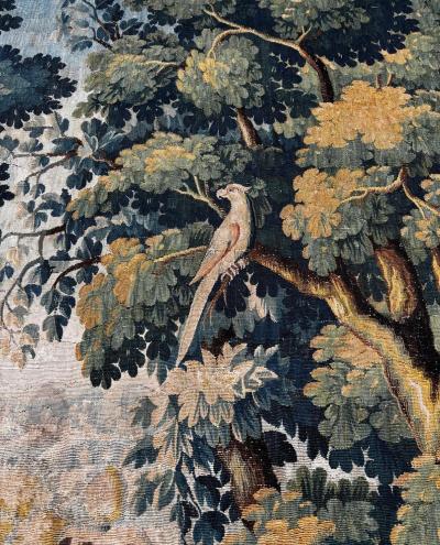 Early 18th Century French Antique Verdure Tapestry