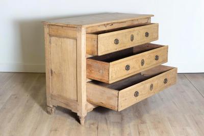 Early 18th Century French Louis XVI Bleached Commode Circa 1800