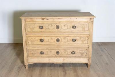 Early 18th Century French Louis XVI Bleached Commode Circa 1800