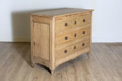 Early 18th Century French Louis XVI Bleached Commode Circa 1800