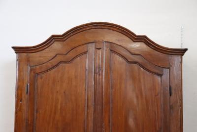 Early 18th Century Italian Solid Poplar Wood Antique Wardrobe or Armoire