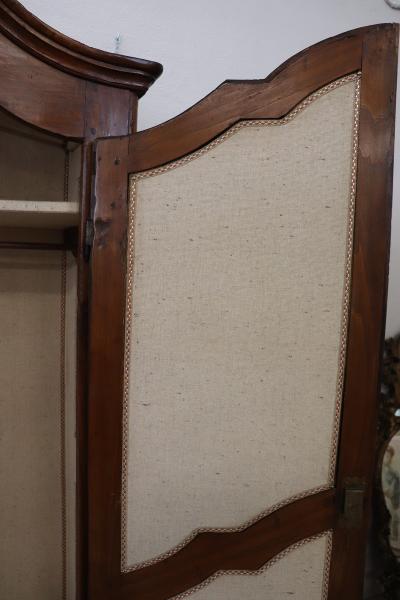 Early 18th Century Italian Solid Poplar Wood Antique Wardrobe or Armoire