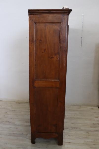Early 18th Century Italian Solid Poplar Wood Antique Wardrobe or Armoire