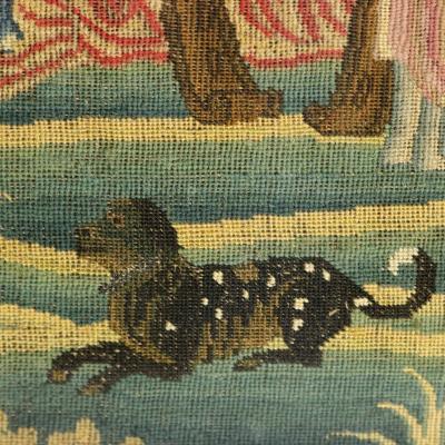 Early 18th Century Needlework Picture Depicting Angels