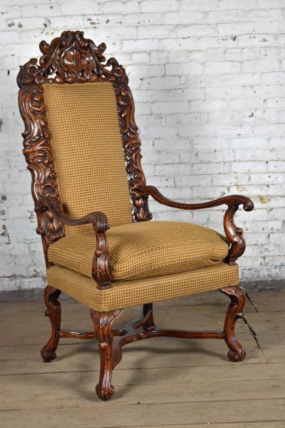 Early 18th Century Regence Northern French Flemish Oversized Armchair