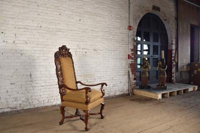 Early 18th Century Regence Northern French Flemish Oversized Armchair