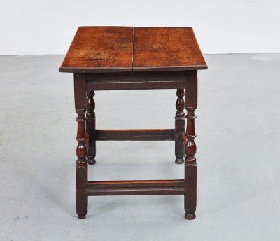 Early 18th c Box Stretcher Center Table