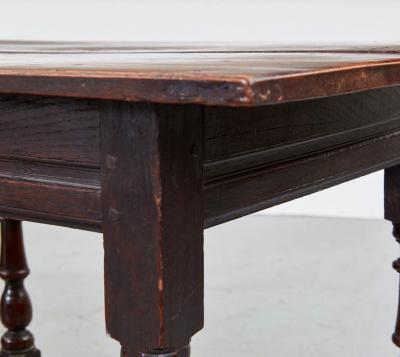 Early 18th c Box Stretcher Center Table