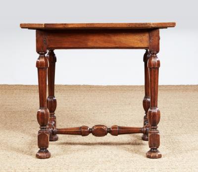 Early 18th c Italian Baroque Walnut Octagonal Table