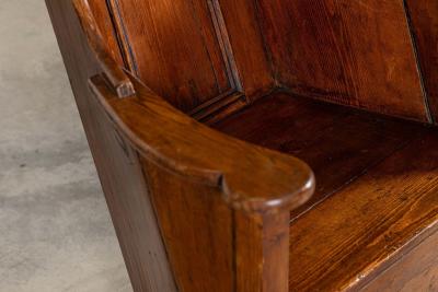 Early 18thC Oak Pine Carved Lambing Chair