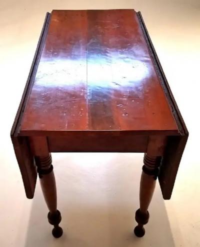Early 19C W Virginia Kentucky Drop Leaf Table with Provenance