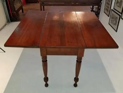 Early 19C W Virginia Kentucky Drop Leaf Table with Provenance