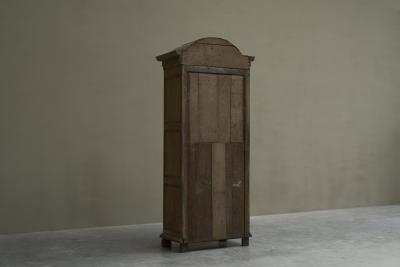 Early 19th C Tall French Single Door Armoire or Bonneti re Cabinet in Solid Oak