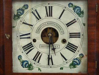 Early 19th Century American Bristol Walnut Case Wall Clock