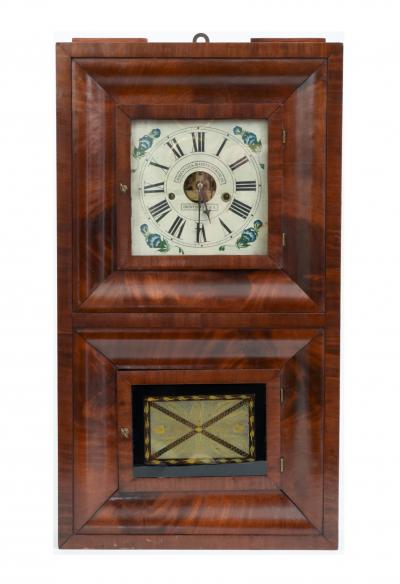 Early 19th Century American Bristol Walnut Case Wall Clock