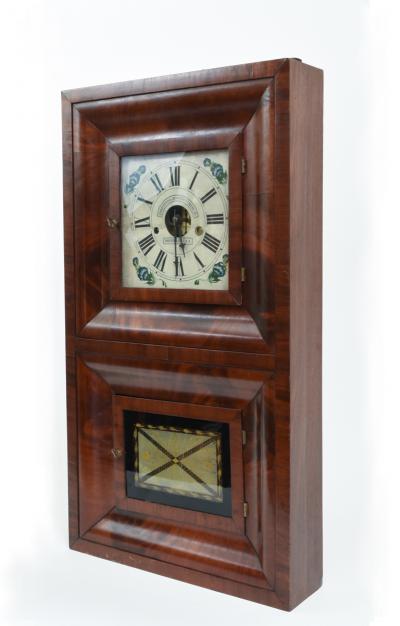 Early 19th Century American Bristol Walnut Case Wall Clock