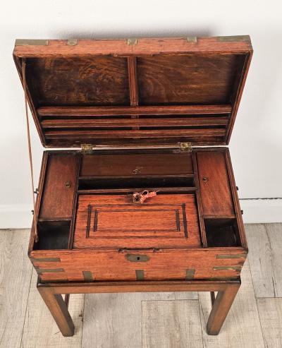 Early 19th Century Anglo Indian Campaign Trunk