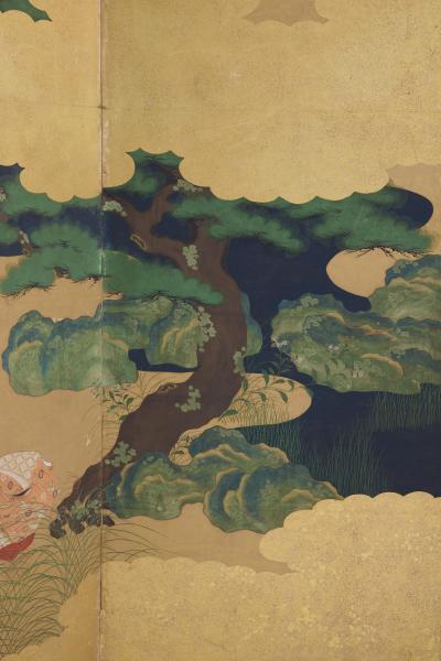 Early 19th Century By bu Japanese Screen