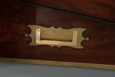 Early 19th Century Campaign Traveling Desk of Exceptional Quality
