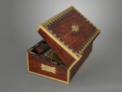 Early 19th Century Campaign Traveling Desk of Exceptional Quality