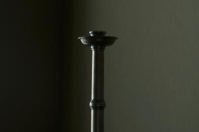 Early 19th Century Candlestick in Pewter Northern Europe