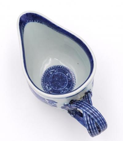 Early 19th Century Chinese Export Blue Fitzhugh Sauce Boat
