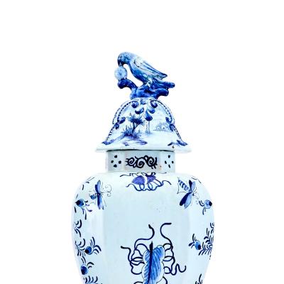 Early 19th Century Dutch Delft blue and white Netherlands glazed ceramic