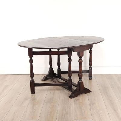 Early 19th Century English Oak Dropleaf Table