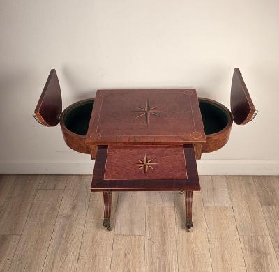 Early 19th Century English Regency Game Writing Table