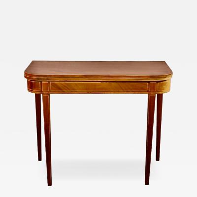 Early 19th Century English Regency Mahogany Inlaid Games Table 9