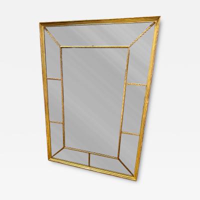 Early 19th Century English Segmented Gilt Carved Wood Mantle Mirror