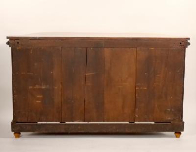 Early 19th Century English Victorian Style Walnut Marquetry Credenza Sideboard
