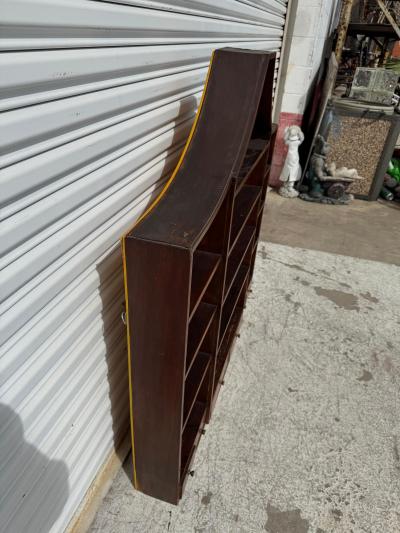 Early 19th Century Georgian 6 drawer Mahogany with Inlay Wall Hanging Shelf