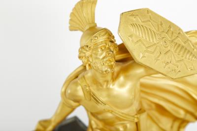 Early 19th Century Gilt Bronze Figural Mantel Clock