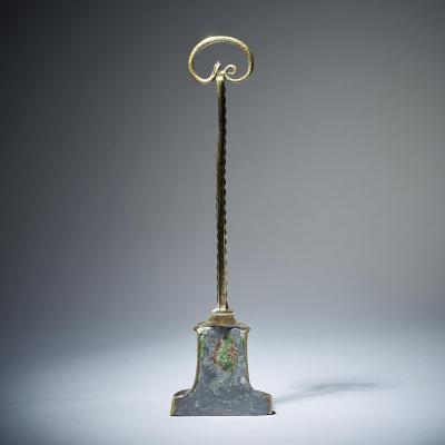 Early 19th Century High Regency Brass Snake Doorstop
