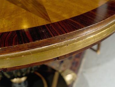 Early 19th Century Italian Continental Centre Table on Bronze Feet