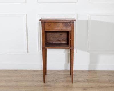 Early 19th Century Italian Directoire Walnut Bedside Cabinet