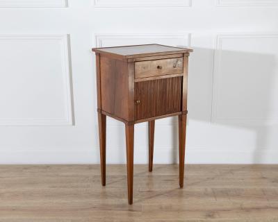 Early 19th Century Italian Directoire Walnut Bedside Cabinet