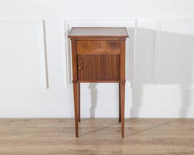 Early 19th Century Italian Directoire Walnut Bedside Cabinet