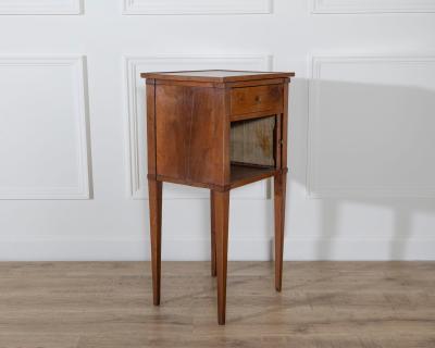 Early 19th Century Italian Directoire Walnut Bedside Cabinet