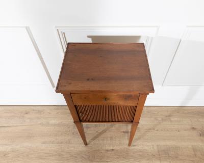 Early 19th Century Italian Directoire Walnut Bedside Cabinet