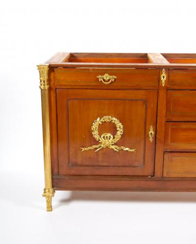 Early 19th Century Louis XVI Gilt Bronze Decorated Mahogany Commode Server