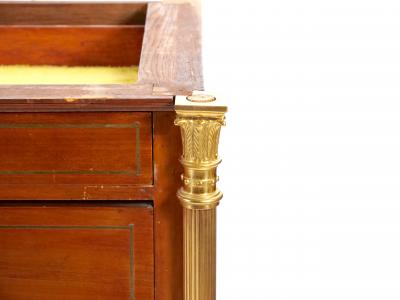 Early 19th Century Louis XVI Gilt Bronze Decorated Mahogany Commode Server