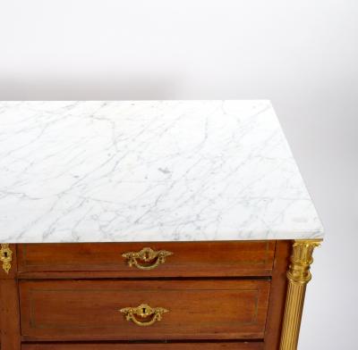 Early 19th Century Louis XVI Gilt Bronze Decorated Mahogany Commode Server