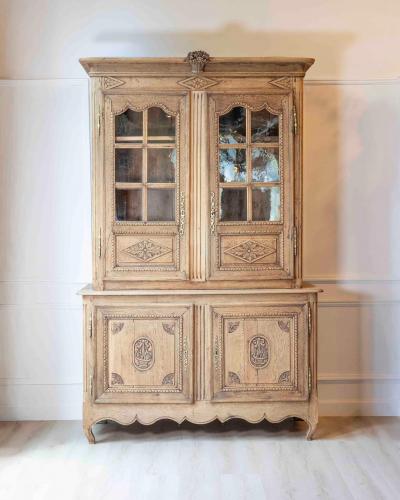 Early 19th Century Norman Carved Oak Two Part Sideboard