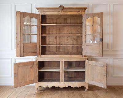 Early 19th Century Norman Carved Oak Two Part Sideboard