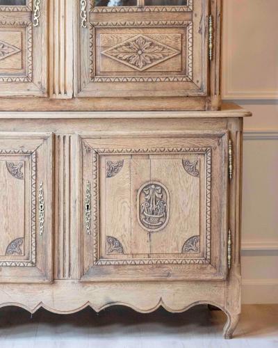 Early 19th Century Norman Carved Oak Two Part Sideboard