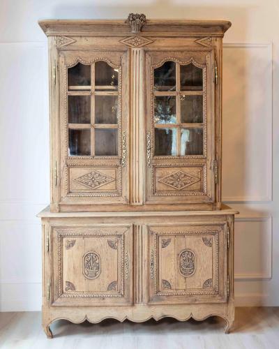 Early 19th Century Norman Carved Oak Two Part Sideboard