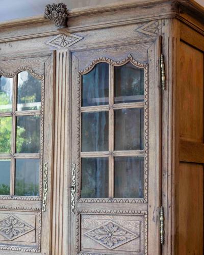 Early 19th Century Norman Carved Oak Two Part Sideboard