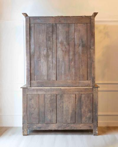 Early 19th Century Norman Carved Oak Two Part Sideboard